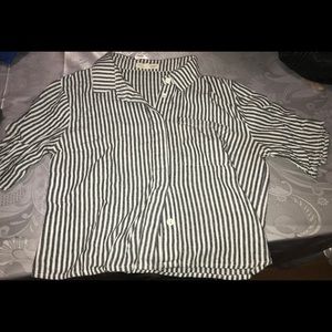 Striped button up shirt